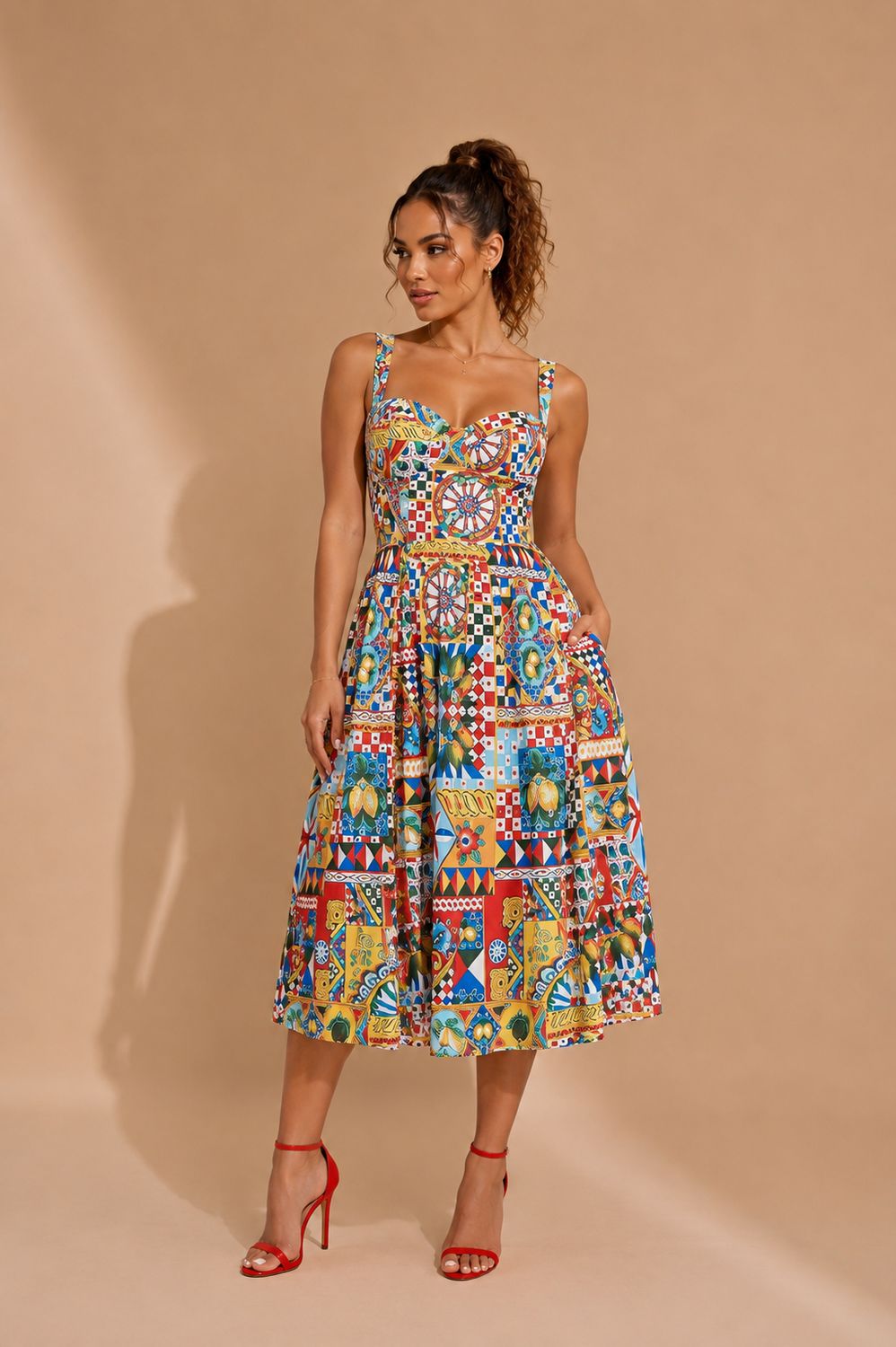 MAJOLICA DREAM – ROBE MIDI