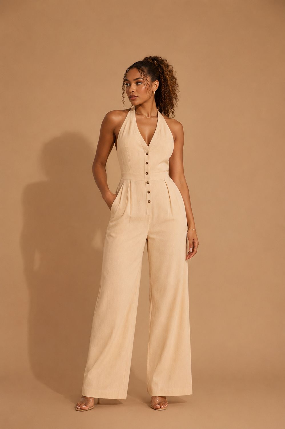 HANNA NATURAL JUMPSUIT