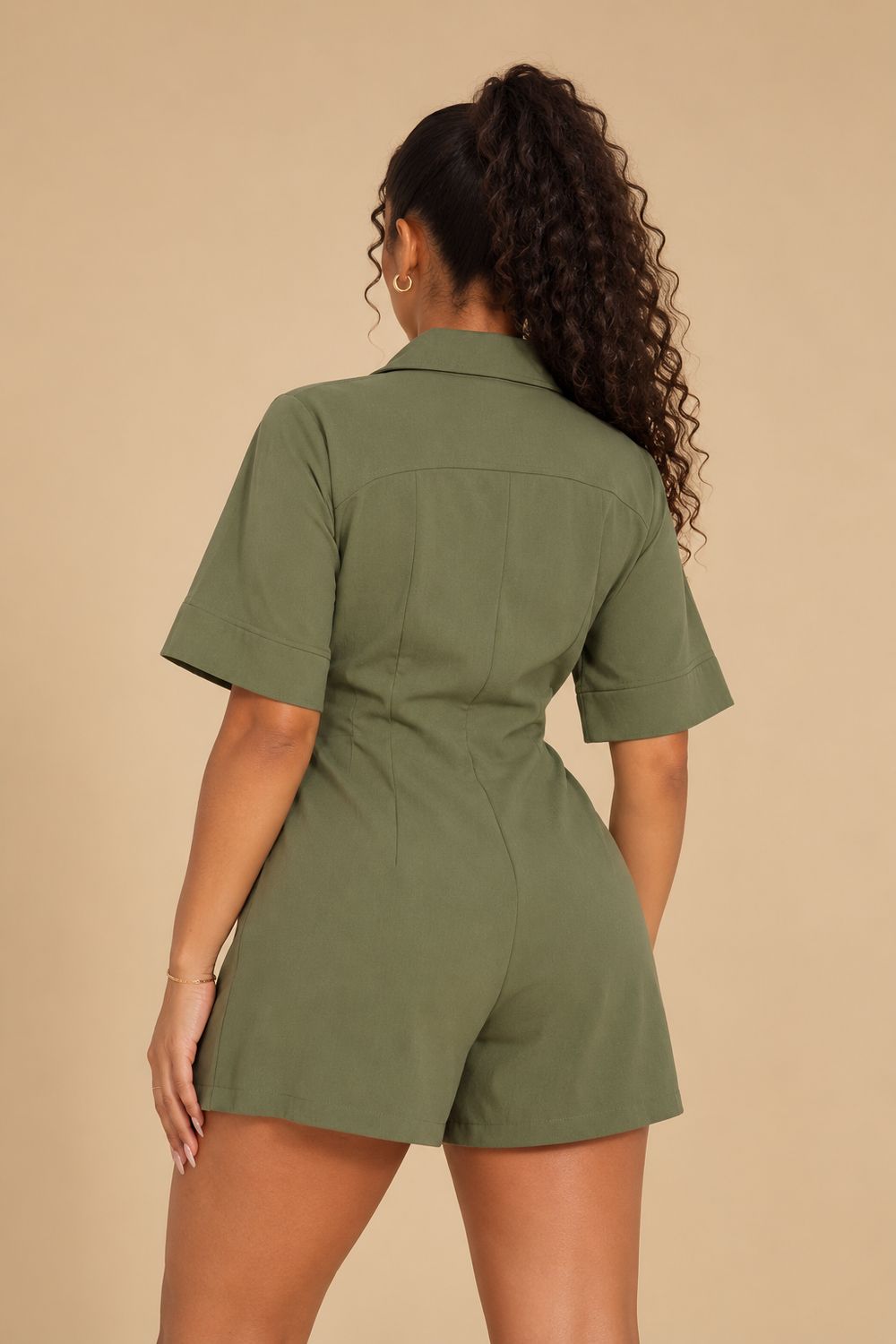 KHAKI MOOD ROMPER