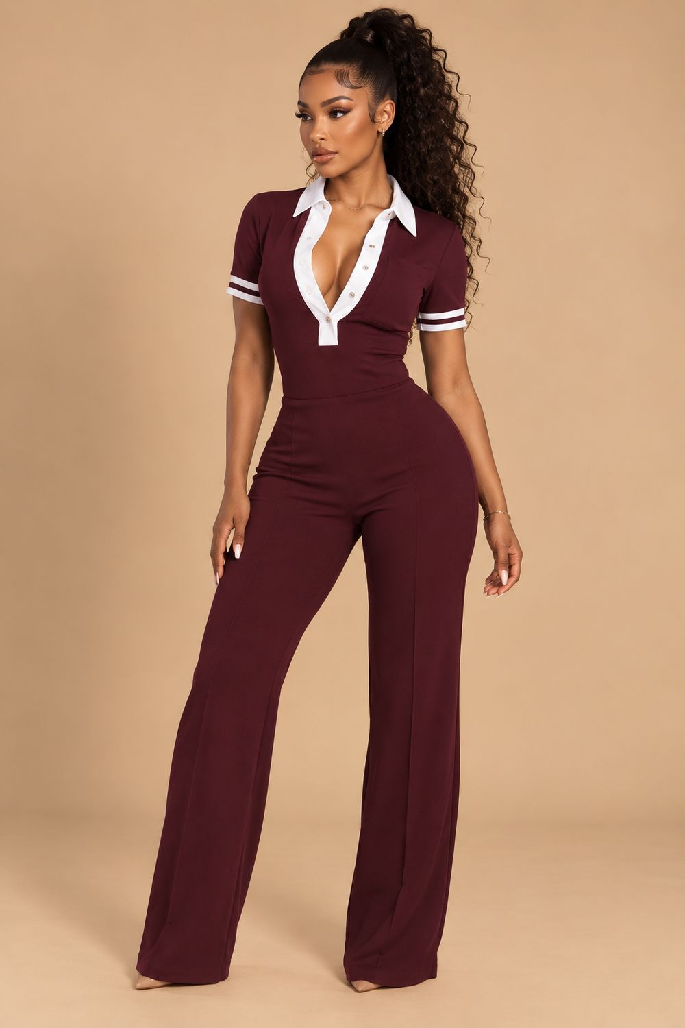 BURGUNDY PREPPY - COMBINAISON