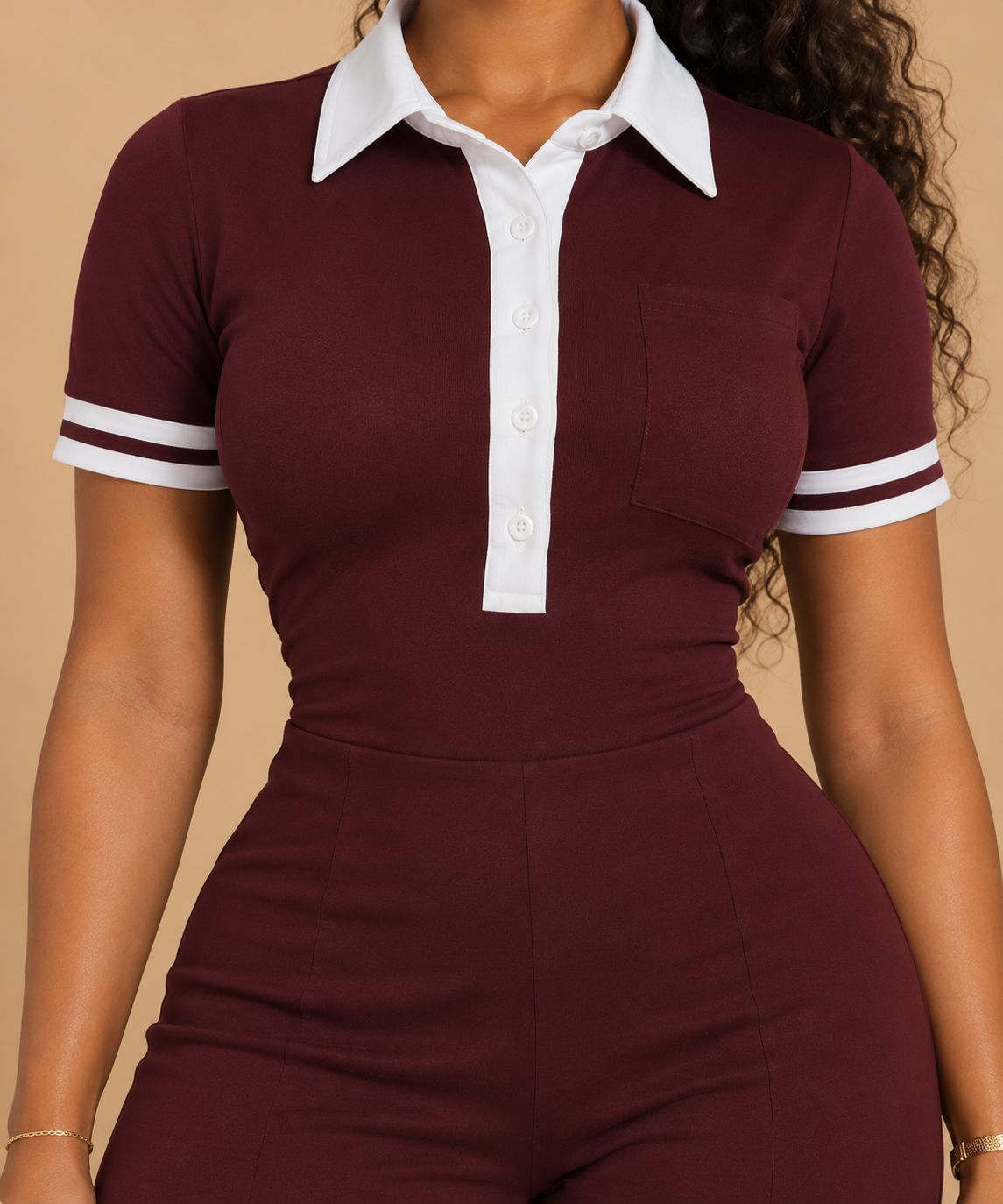 BURGUNDY PREPPY - COMBINAISON