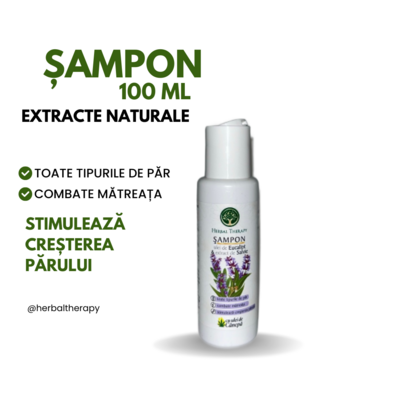 Șampon cu Ulei de Eucalipt și Extract de Salvie, 100 ml (Stimulează Creșterea Părului)