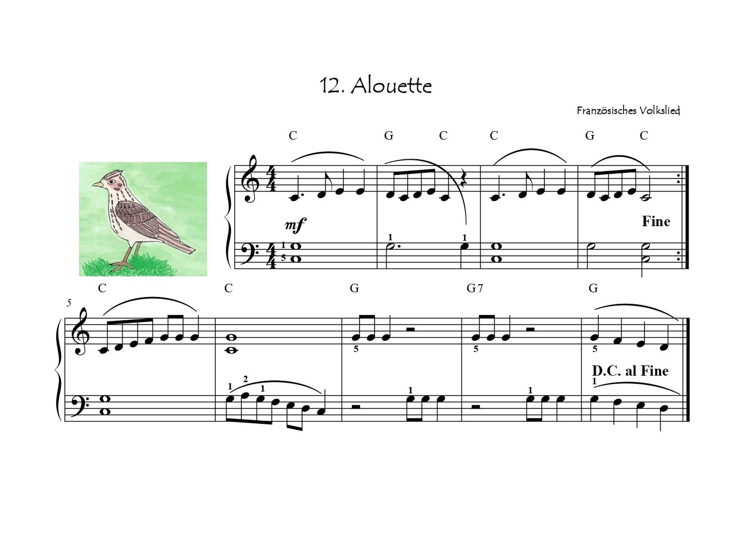 Gechillt zum zweistimmigen Spiel. Zweite Schritte am Klavier für Klavierschüler, die weniger als 10 Minuten pro Tag üben