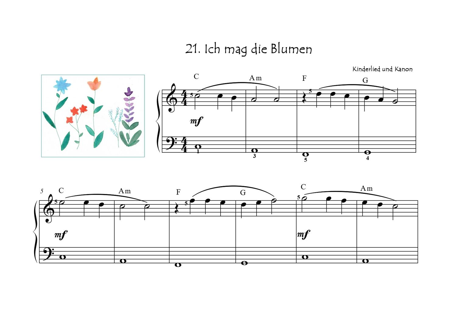 Gechillt zum zweistimmigen Spiel. Zweite Schritte am Klavier für Klavierschüler, die weniger als 10 Minuten pro Tag üben
