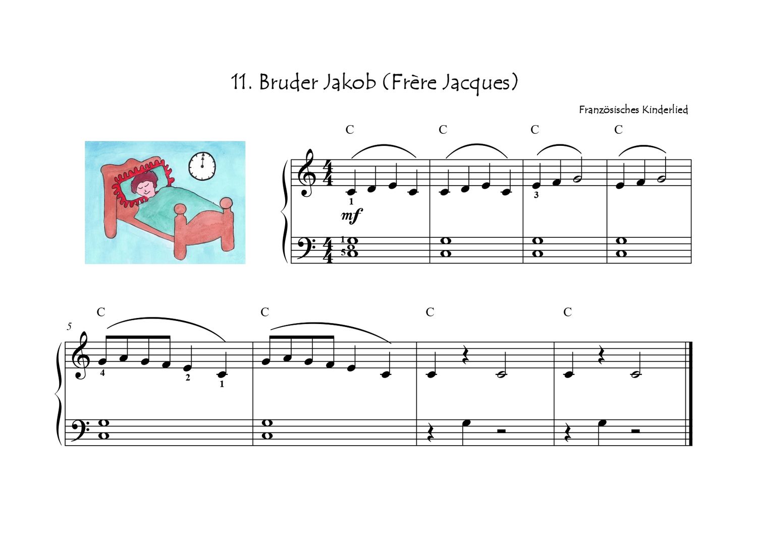 Gechillt zum zweistimmigen Spiel. Zweite Schritte am Klavier für Klavierschüler, die weniger als 10 Minuten pro Tag üben