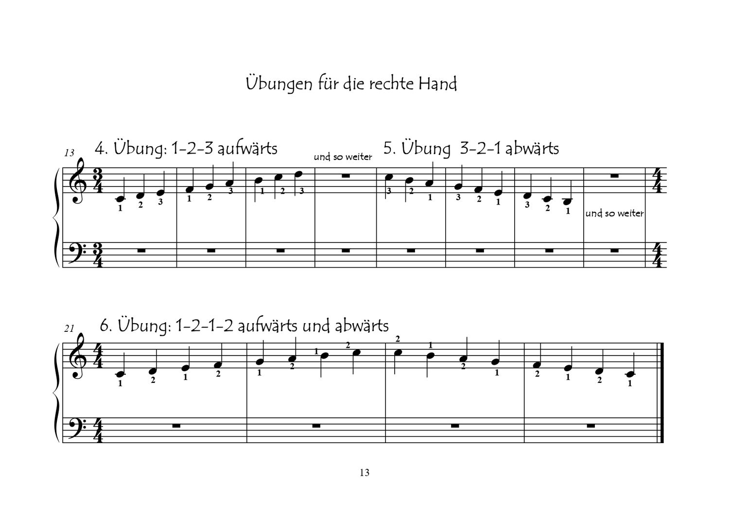 Gechillt zum zweistimmigen Spiel. Zweite Schritte am Klavier für Klavierschüler, die weniger als 10 Minuten pro Tag üben