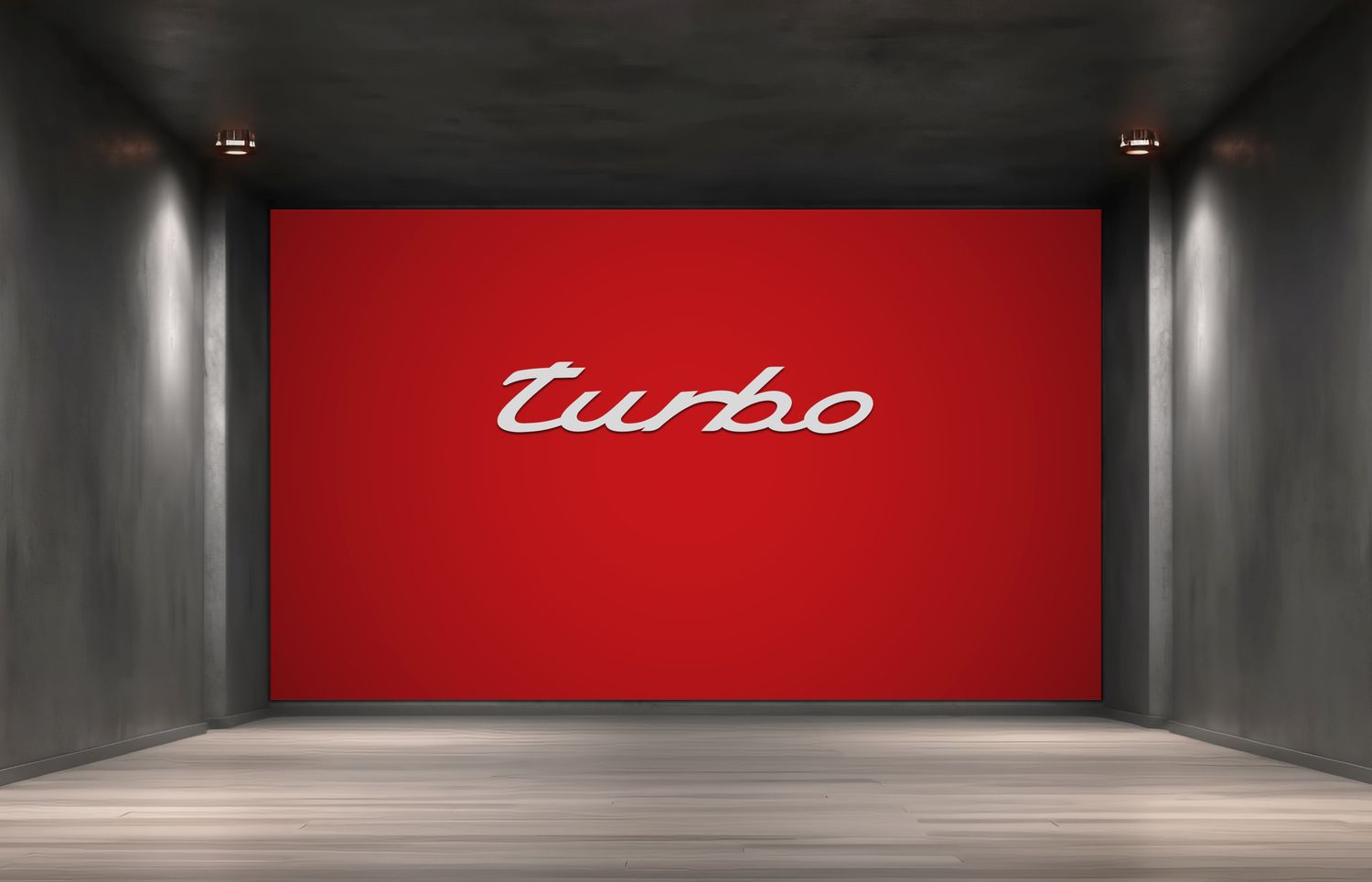 TURBO PORSCHE WALL SIGN