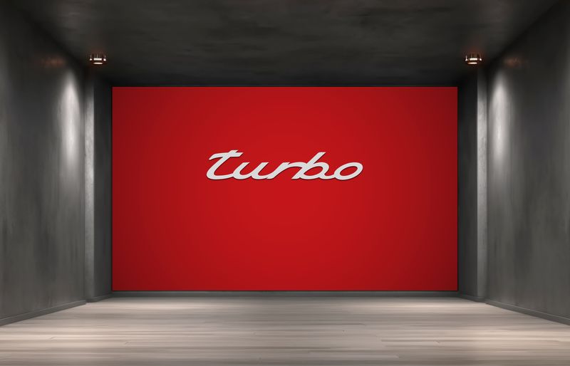 TURBO PORSCHE WALL SIGN