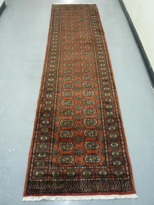 Pakistan Bokhara Runner 10' Rust Pakistan Bokhara Runner 10' Rust