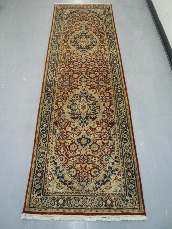 Indian Chakhari Runner 8' Red/Blue Indian Chakhari Runner 8' Red/Blue