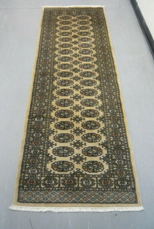 Pakistan Bokhara Runner 8' Cream Pakistan Bokhara Runner 8' Cream