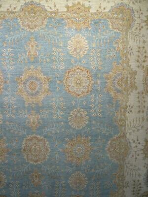 Fine Afghan Natural Dyed Rug Pale Blue Fine Afghan Natural Dyed Rug Pale Blue