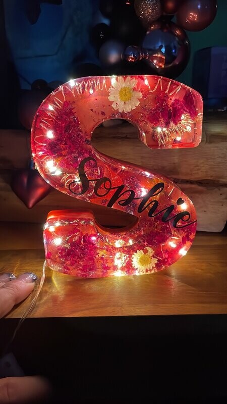 Buchstabenlampe