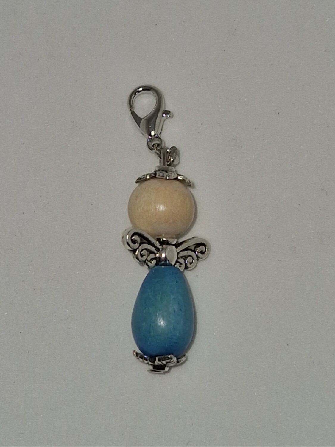 Beschermengel hout blauw