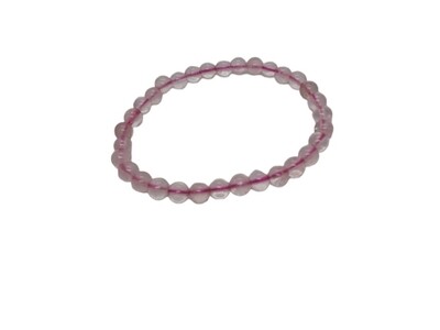 Rozenkwarts armband 6mm kralen.