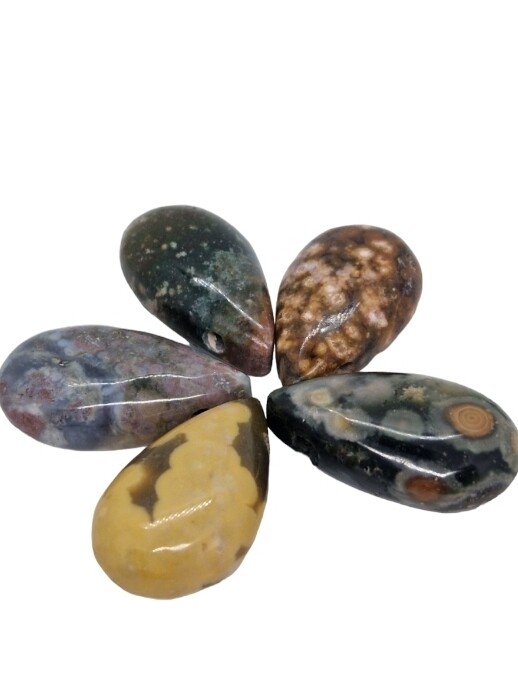 Oceaan Jaspis Doorboorde Hanger