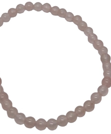 Rozenkwarts armband 4mm.