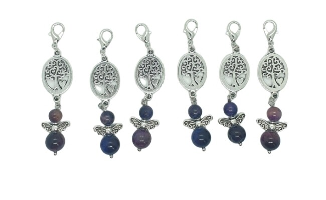 Levensboom klassiek paars/blauw