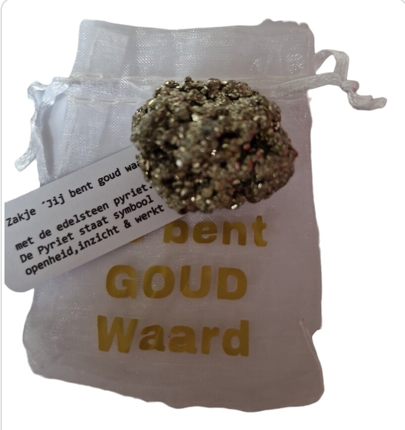 Zakje je bent goud waard!