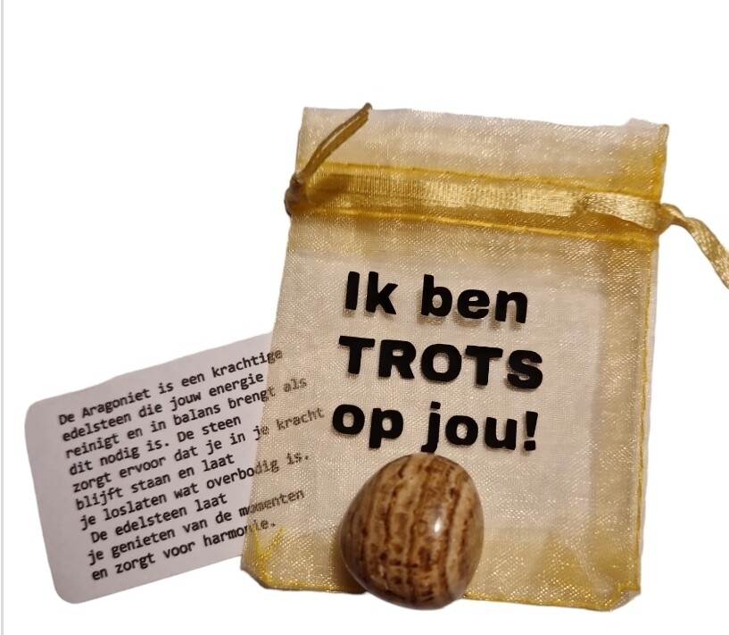 Zakje Ik ben trots op jou.