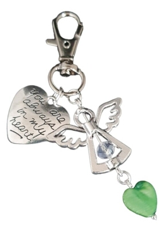 You are always in my heart beschermengel sleutelhanger.