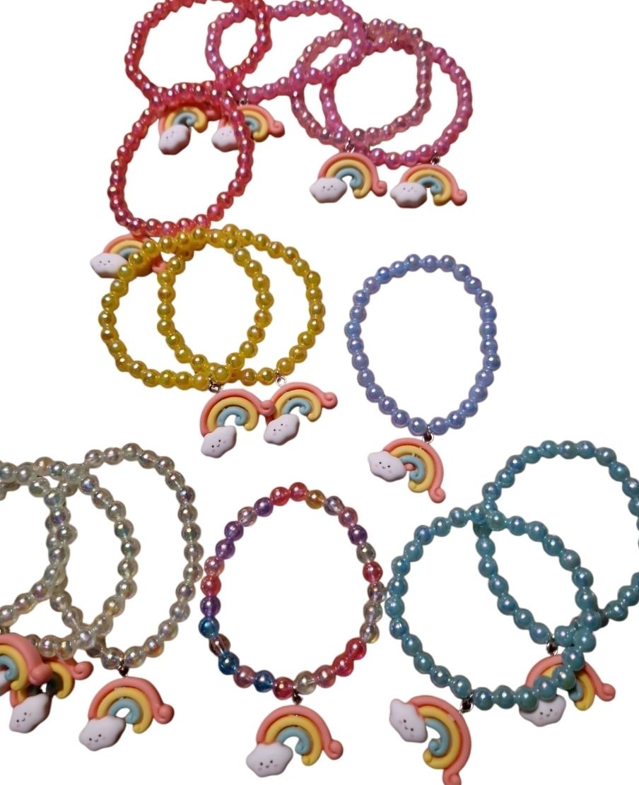 Kinder armband regenboog