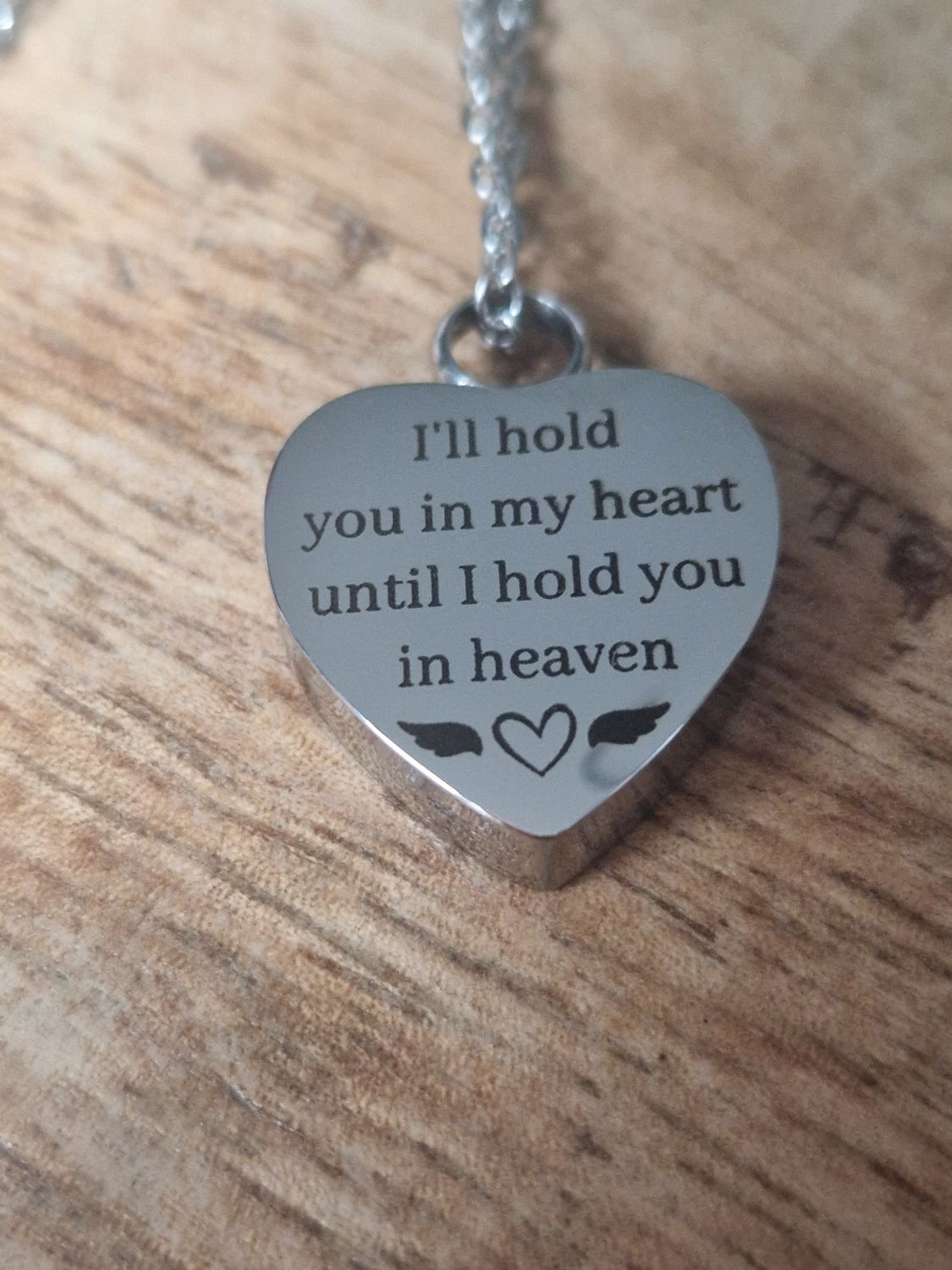 Ashanger hartje met tekst - heaven