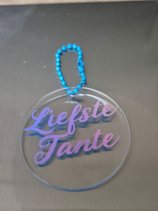 Sleutelhanger rond - Liefste tante