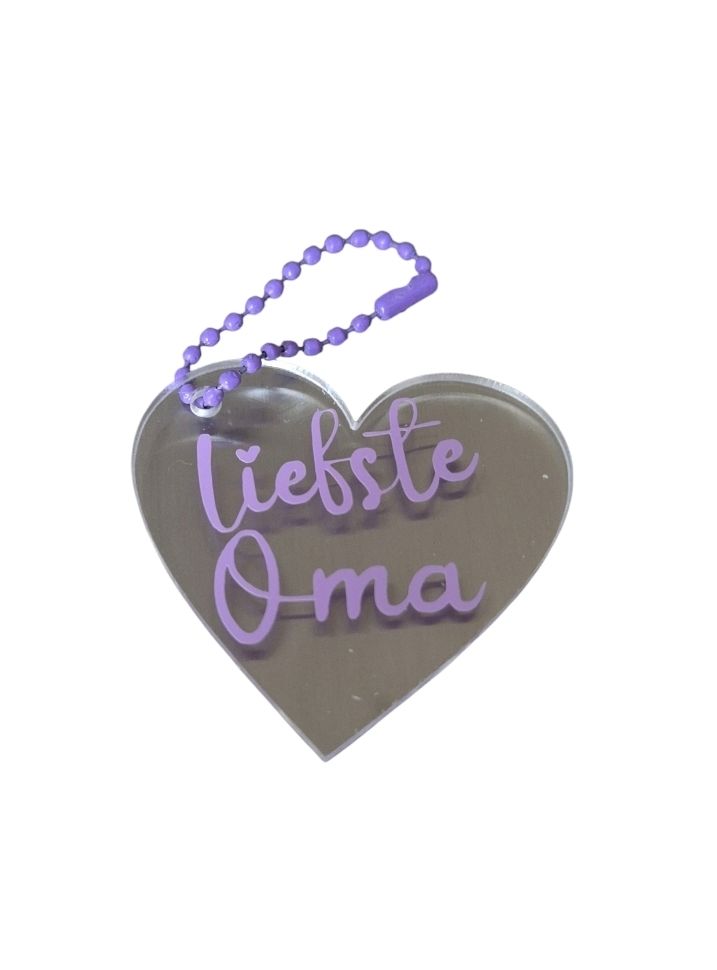 Liefste oma - sleutelhanger hart