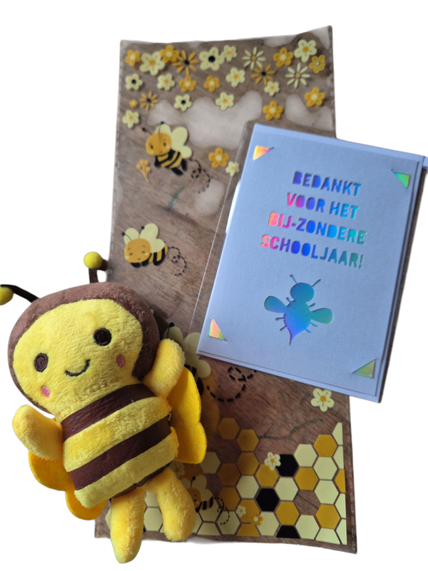 Bedankt voor het BIJZONDERE schooljaar knuffel cadeautje.