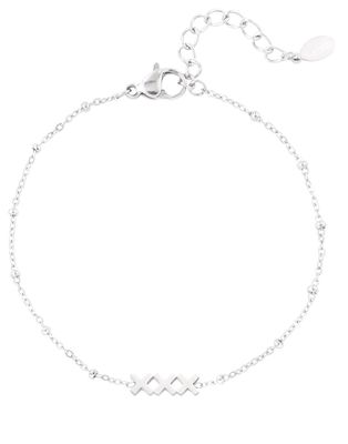 XXX Amsterdam armband - zilver