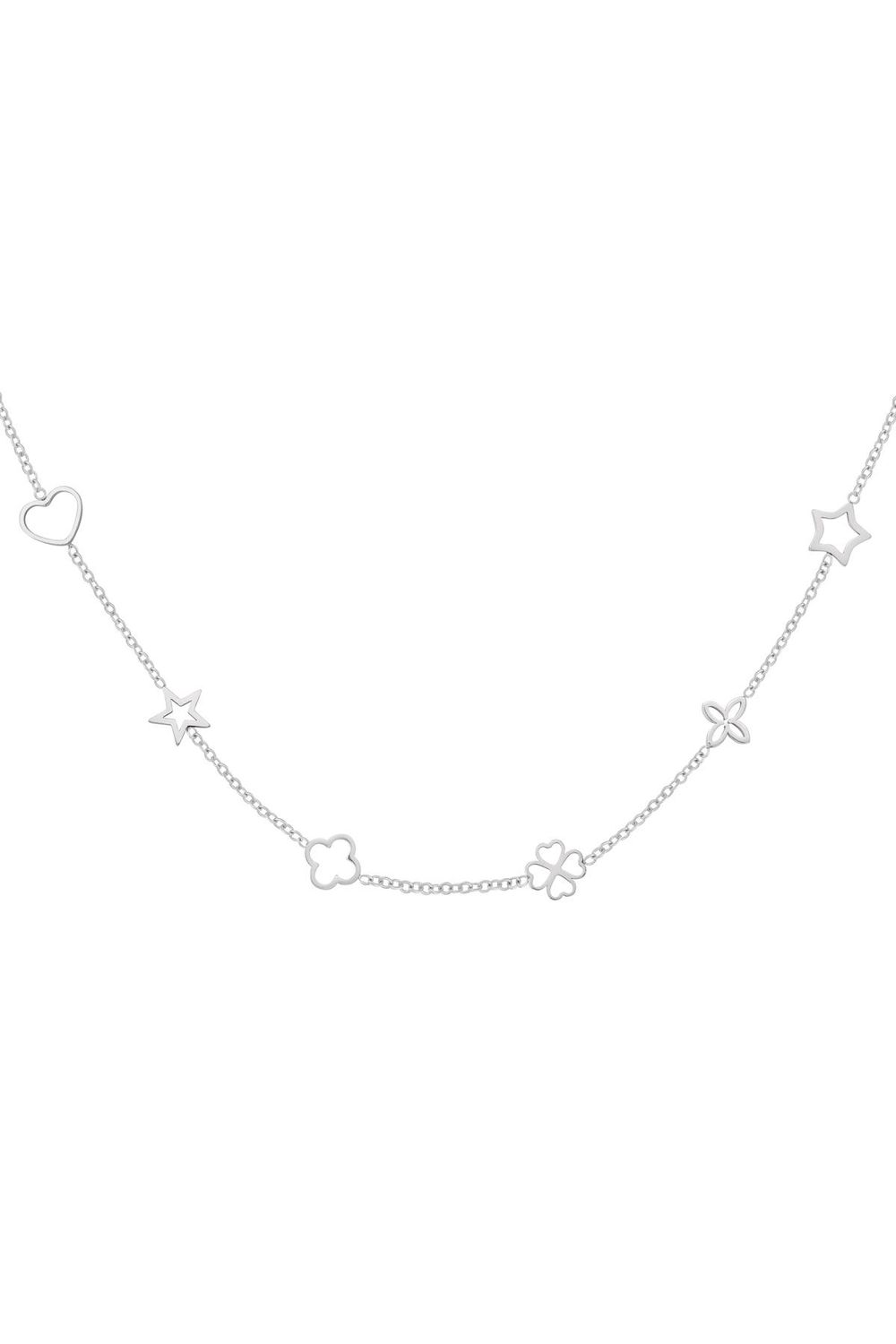 Symbolen ketting - zilver