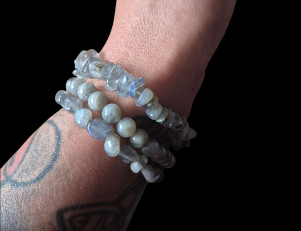 Labradoriet armbanden set van 3