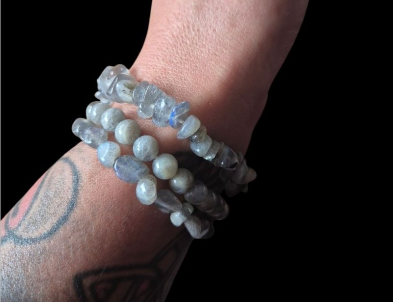 Labradoriet armbanden set van 3