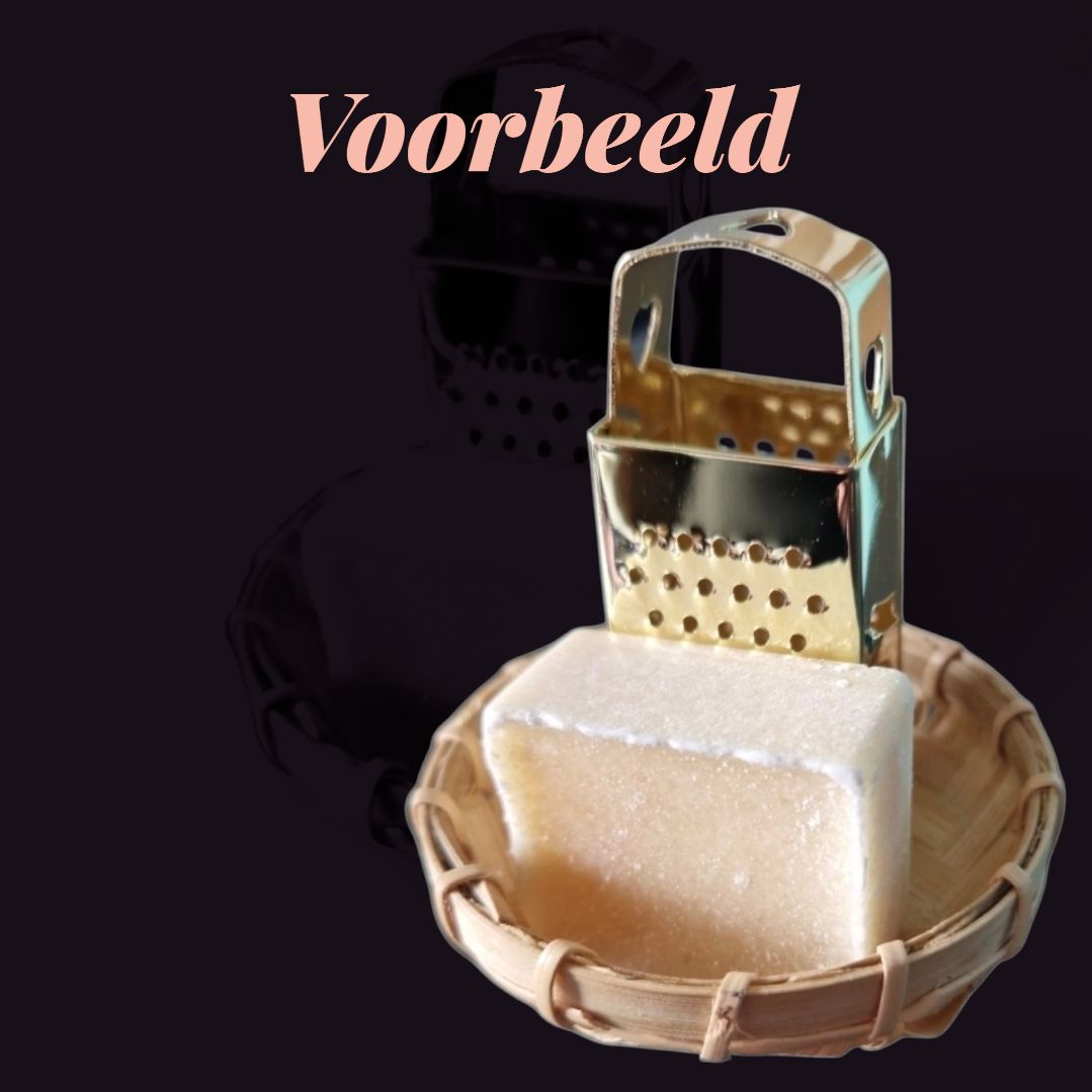 Amber blokje - amber rose Amber blokje - amber rose