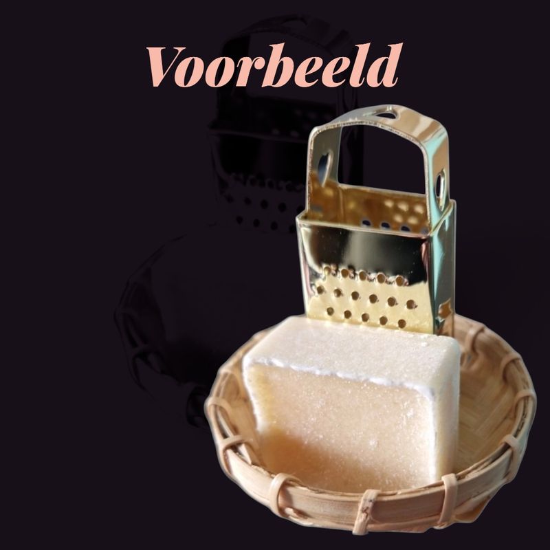 Amber blokje - amber rose Amber blokje - amber rose