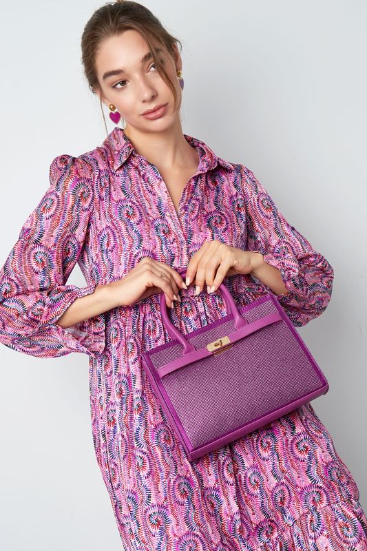 Handtas strass roze Handtas strass roze