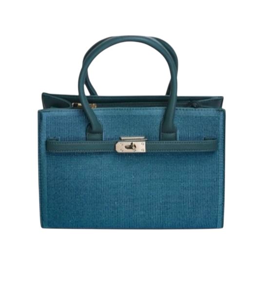 handtas slot strass blauw handtas slot strass blauw