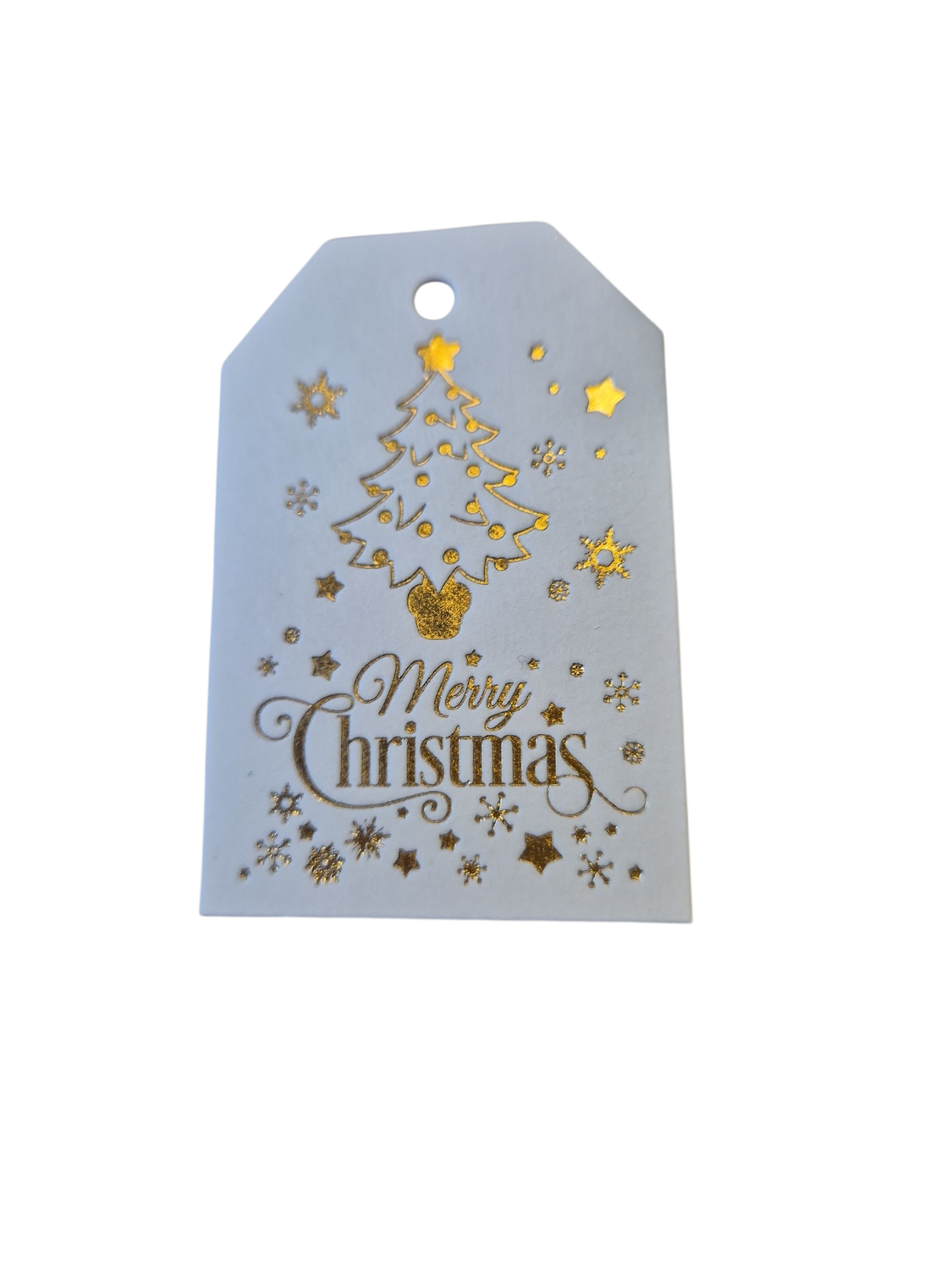 Cadeau label set van 10 stuks Merry Merry Christmas - wit/goud Cadeau label set van 10 stuks Merry Merry Christmas - wit/goud