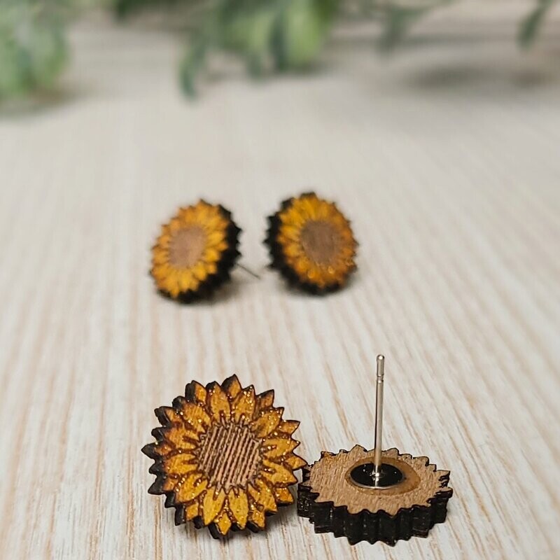 Sunflower Stud Earrings