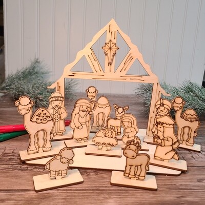 Kids DIY Nativity Set