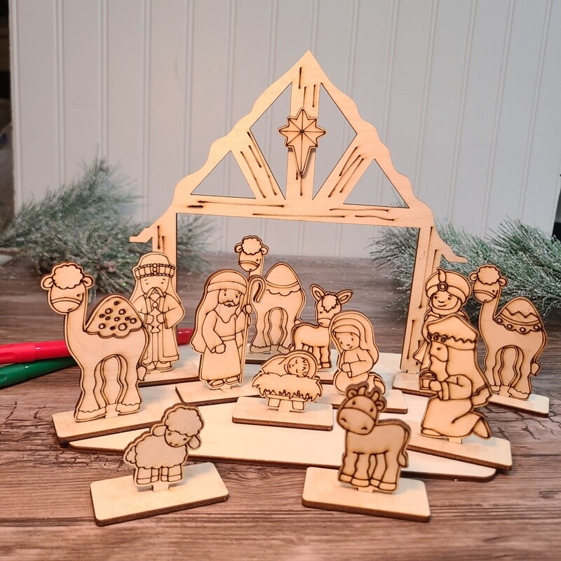 Kids DIY Nativity Set
