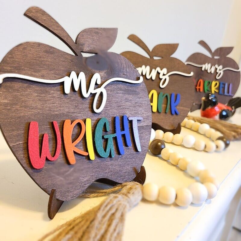 Personalized Teacher Desk Sign