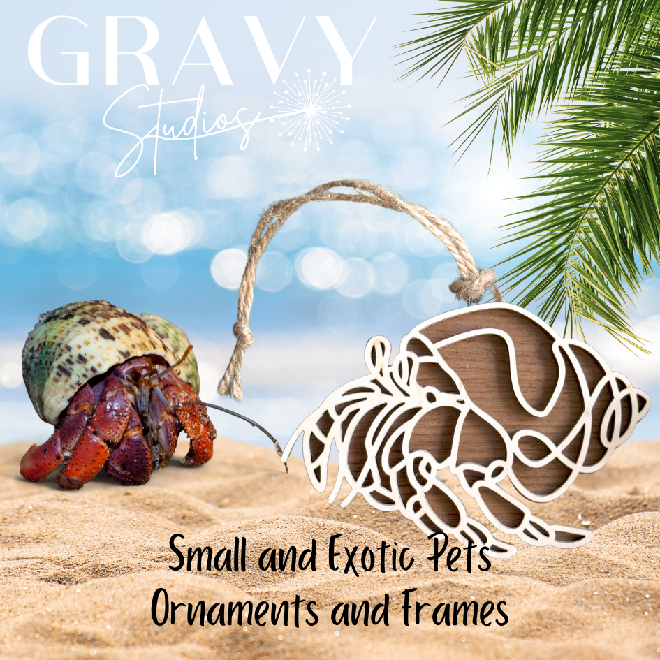 Custom Ornament or Frame Small and Exotic Pets