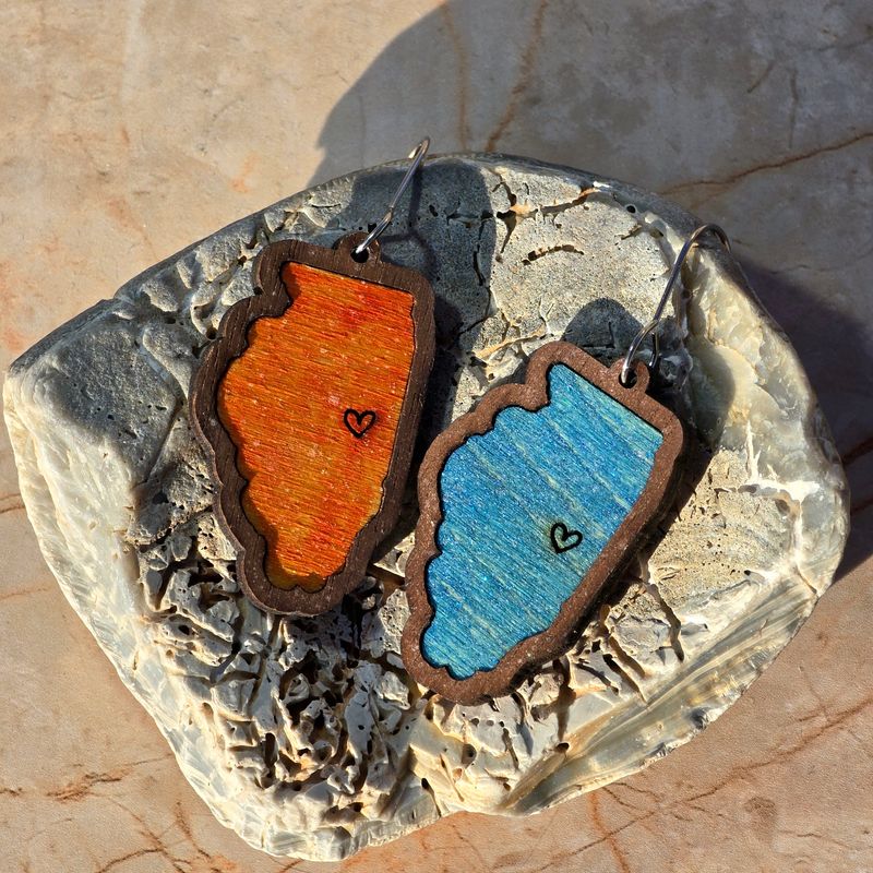 Handmade Illini Earrings
