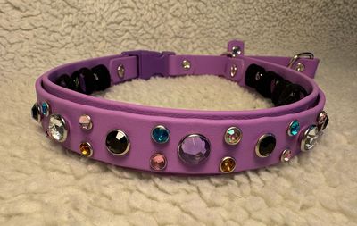Jeweled Biothane Limited Slip Collar