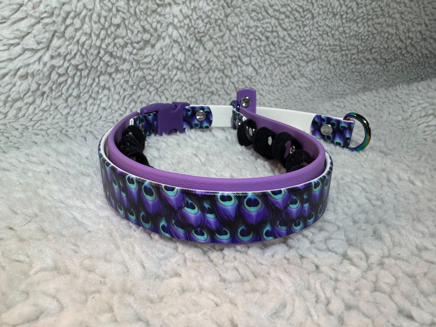 Peacock on Amethyst 14-16"