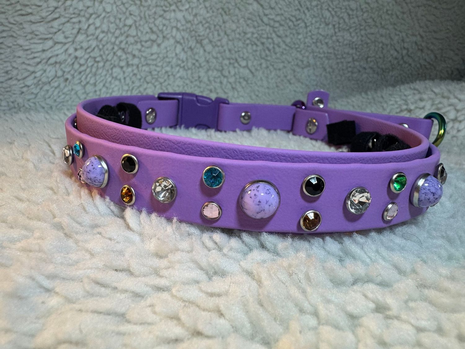 Amethyst Jeweled Prong 18-20"