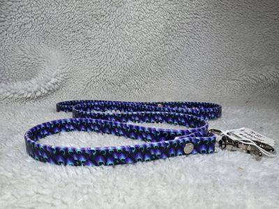 4ft Peacock Printed Biothane Lead