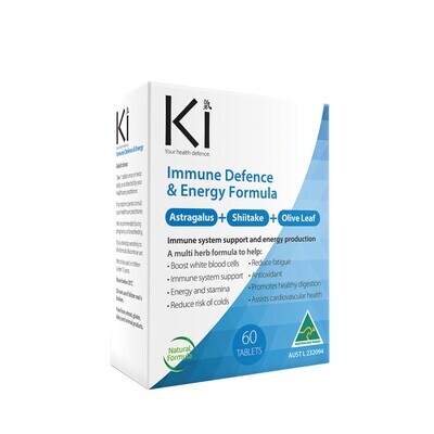 氣 イミューン ディフェンス & エナジー フォーミュラ Ki Immune Defence & Energy Formula (60錠)